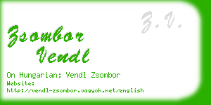 zsombor vendl business card